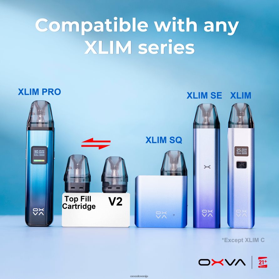 OXVA XLIM V3 Oxva Price siva P0NH83 vrhnje polnjenje kartuše