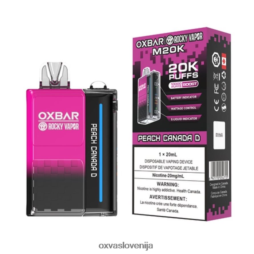 OXVA OXBAR M20K Oxva Disposable Pod breskev kanada d P0NH6
