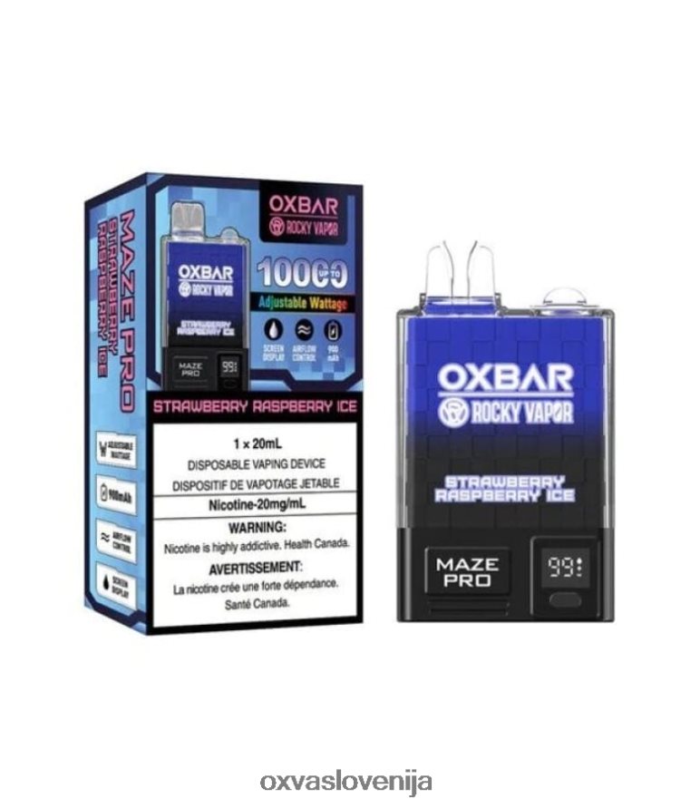 OXVA OXBAR MAZE PRO 10000 Oxva Vape Flavors jagodno malinov led P0NH30