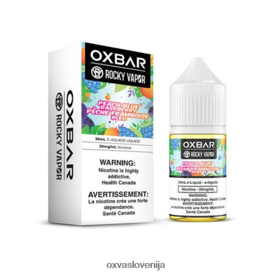 OXVA OXBAR Oxva Ljubljana breskev modra malina P0NH62 30 ml soli nic